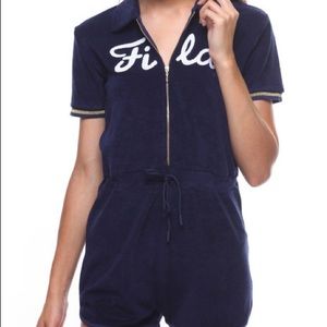 Fula terry cloth romper